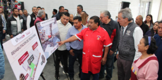 Pepe Chedraui supervisa rehabilitación de techumbre en Mercado Independencia