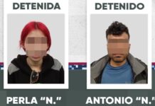Detienen a hombre y mujer por presunto robo a tienda en Puebla