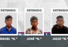 Detienen a tres presuntos ladrones tras asalto a negocio en colonia Humboldt