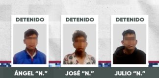 Detienen a tres presuntos ladrones tras asalto a negocio en colonia Humboldt