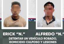 SSC detiene a dos hombres con auto robado tras arrollar a mujer