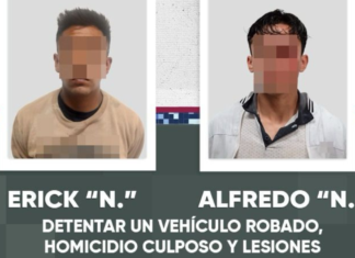 SSC detiene a dos hombres con auto robado tras arrollar a mujer