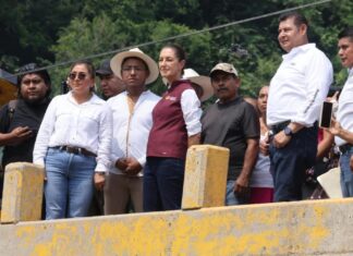 Sheinbaum realizó 9 visitas a Puebla durante su primer año de gobierno