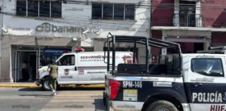 Asaltan a cuentahabiente tras retirar dinero en un banco de Huejotzingo