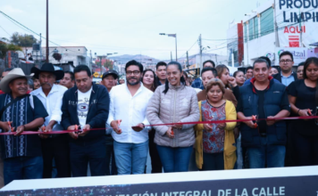 Ariadna Ayala inaugura rehabilitación de la calle Río Sonora