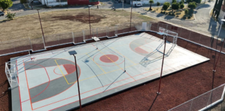 Ariadna Ayala inaugura cancha pública en Valle Real