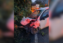 Choque en límites de Teziutlán y Hueytamalco deja una mujer herida