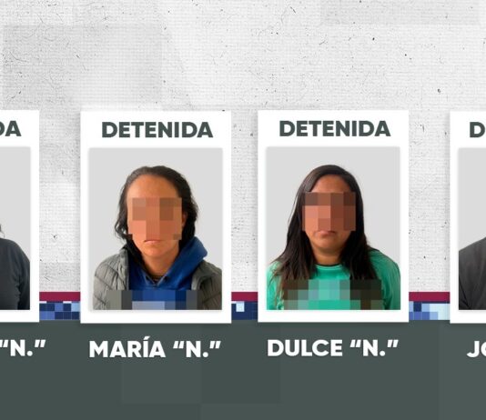 Detienen a cuatro personas por robo con violencia a transeúnte