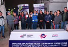 Lupita Cuautle entrega obras de drenaje y agua en San Rafael Comac