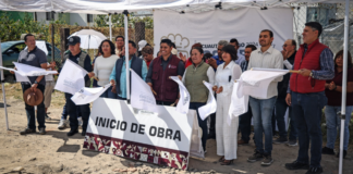 Omar Muñoz inicia obra de drenaje en la privada Xalatla