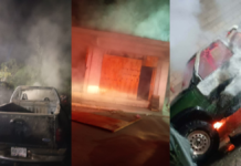 Incendian inmueble y camionetas del exalcalde de Palmar de Bravo