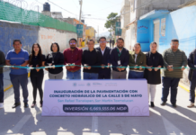 Texmelucan inaugura pavimentación en calle de Tlanalapan