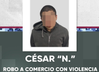 SSC detiene a hombre por robo armado a farmacia