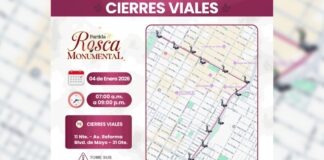 Estos serán los cierres viales del Centro Histórico de Puebla el 4 de enero