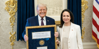 María Corina entrega su Nobel de la Paz a Donald Trump