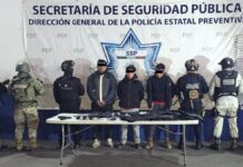 SSP detiene a tres hombres con armas largas en Esperanza