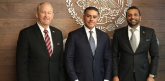 Harfuch se reúne con director del FBI para fortalecer coordinación bilateral