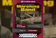 Caballeros CEUA Marching Band se presentará el 1 de febrero en el Zócalo