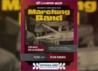 Caballeros CEUA Marching Band se presentará el 1 de febrero en el Zócalo