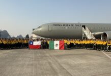 México envía 145 brigadistas para combatir incendios forestales en Chile