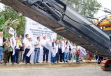 Armenta inicia rehabilitación de carreteras en Sierra Norte con Módulo de Pavimentación