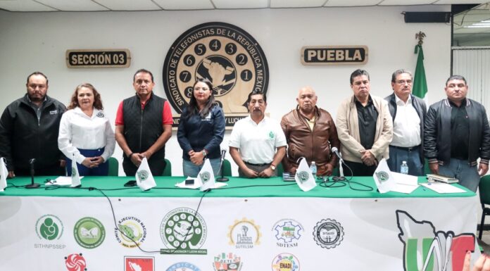 Sindicatos marcharán en Puebla este jueves por derechos laborales