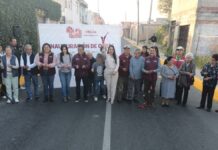Tonantzin Fernández entrega rehabilitación de calle en San Pablo Tecamac