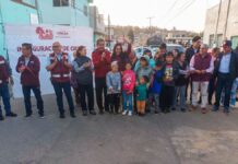 Tonantzin Fernández entrega rehabilitación de drenaje sanitario en San Cristóbal Tepontla