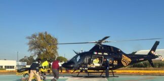 Trasladan por aire a menor con dengue grave de Izúcar a Puebla capital