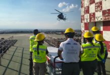 Puebla coordina traslado aéreo de paciente herido desde Morelos