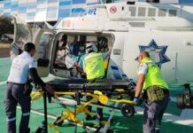 Hombre es trasladado por aire de Chiautla a Puebla tras explosión