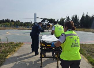 Menor es trasladado vía aérea desde Guadalupe Victoria al Hospital de la Niñez Poblana