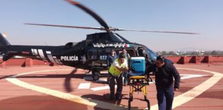 Trasladan por aire un hígado donado desde Zacatlán a CDMX