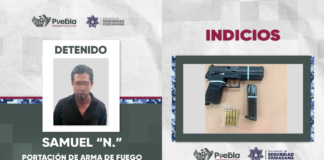 SSC detiene a hombre con arma de uso exclusivo del Ejército
