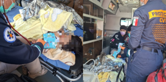 Rescatan con vida a bebé junto al cuerpo de su madre en Puebla