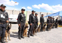 Certifican a 10 binomios caninos detectores para penales de Puebla