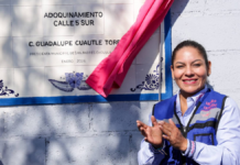 Rehabilitan calle 5 sur con adocreto y servicios básicos en San Andrés Cholula