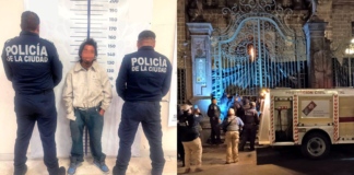 Detienen a presunto implicado en incendio de la Catedral de Puebla