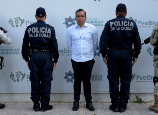 SSC Puebla detiene a hombre por hurto en automóvil