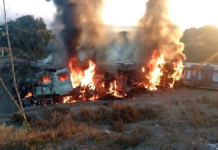 Controlan incendio de vehículo pesado en la Cuapiaxtla–Cuacnopalan