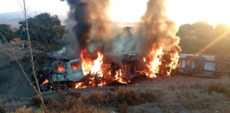 Controlan incendio de vehículo pesado en la Cuapiaxtla–Cuacnopalan