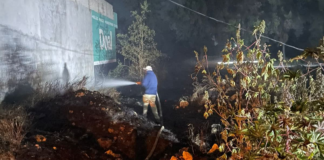 Controlan cuatro incendios durante el fin de semana en Tochtepec
