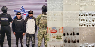 Capturan a dos presuntos narcomenudistas en la Central de Abasto