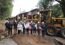 Bety Sánchez arranca obra de rehabilitación del camino a Tlatempa