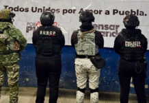 Realización operativo de seguridad en el penal femenil de Ciudad Serdán