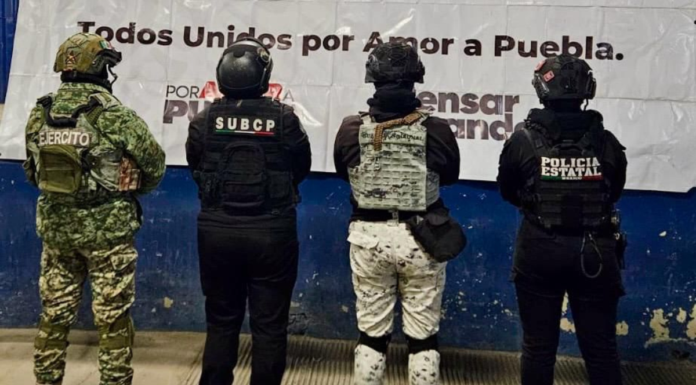 Realización operativo de seguridad en el penal femenil de Ciudad Serdán
