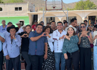 Concretan primera etapa del Parque Comunitario en Acatlán