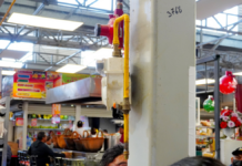 Supervisan conexiones de gas LP en mercado de Texmelucan