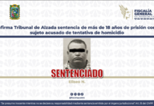 Confirman 18 años de prisión contra hombre por tentativa de homicidio