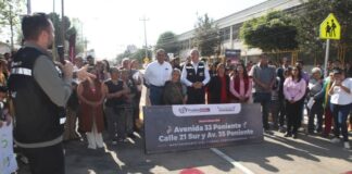 Pepe Chedraui rehabilita circuito vial de la 33 Poniente-21 Sur-35 Poniente